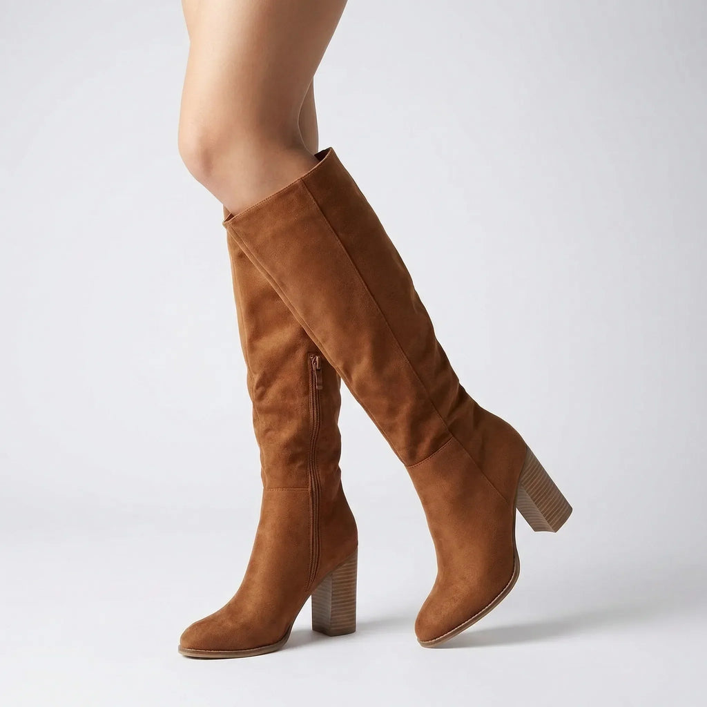 LETITIA | KNEE-HIGH BLOCK HEEL BOOTS