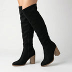 LETITIA | KNEE-HIGH BLOCK HEEL BOOTS