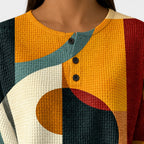 Leah | Jumper with Geometric Retro Pattern