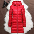 LONG TRANSITION DOWN JACKET | RED