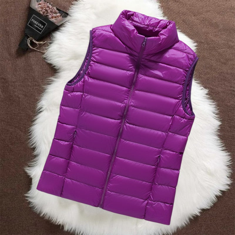 PADDED GILET | LILA