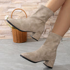 DOROTHEA | POINTED SOCK ANKLE BOOTS