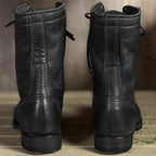 GEORGINA | LACE-UP MID-CALF BOOTS