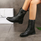 ODETTE | LACE-UP BUCKLE BOOTS
