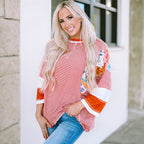 BAILEY | Lightweight Patchwork Batwing Top