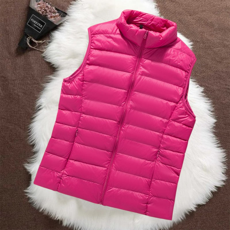 PADDED GILET | PINK