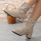 DOROTHEA | POINTED SOCK ANKLE BOOTS