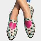 Marisol | Star & Heart Print Loafers