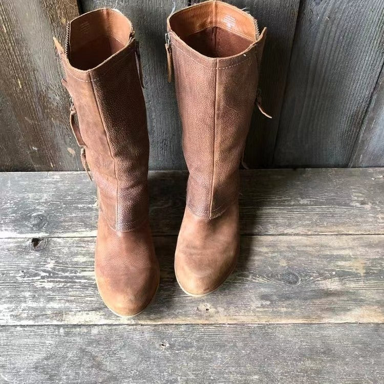 MARIGOLD | VINTAGE MID-CALF BOOTS