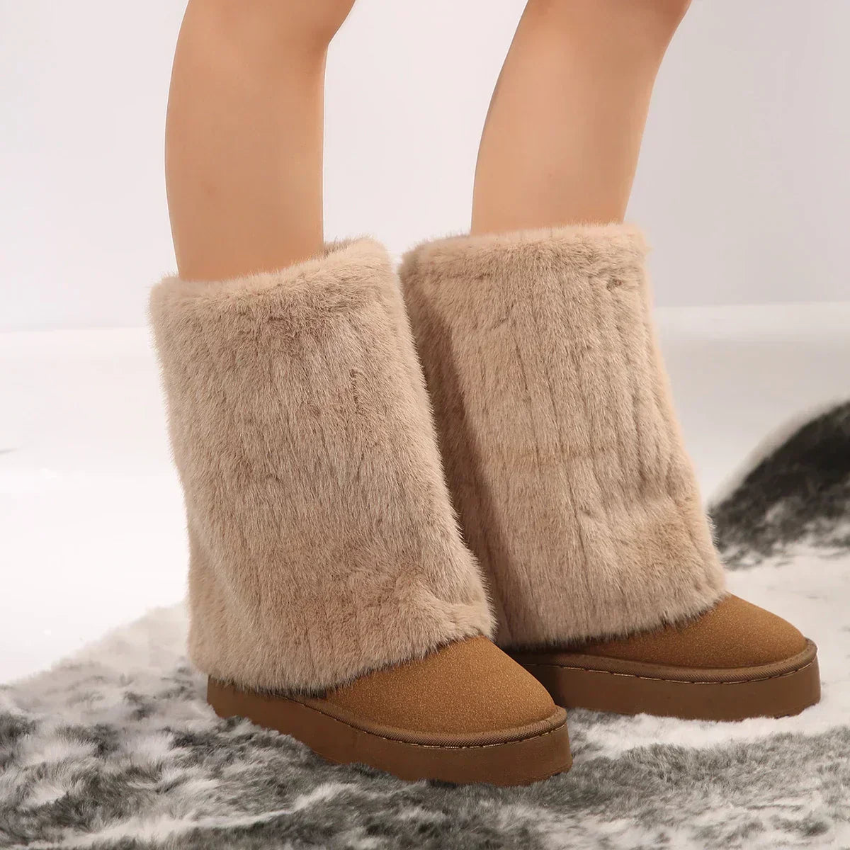 VIOLET | PLUSH TALL BOOTS