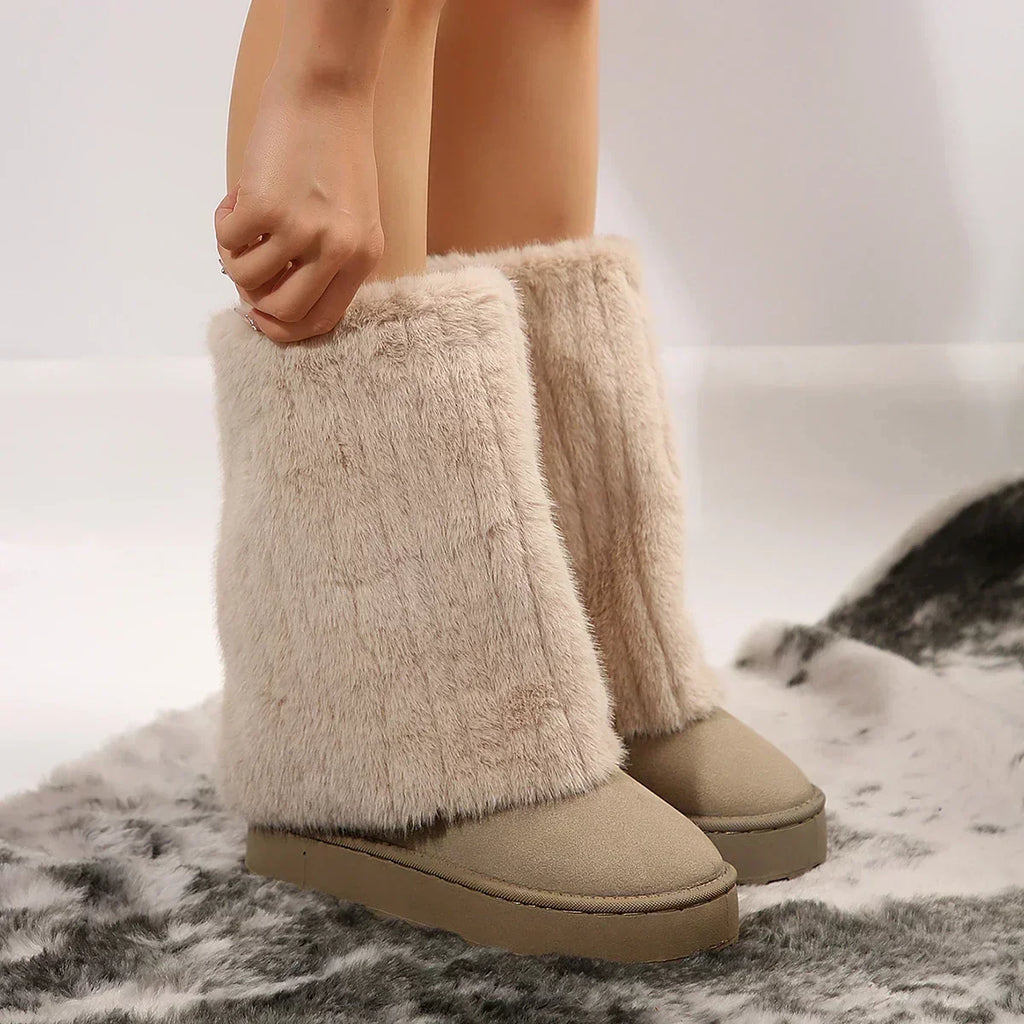 VIOLET | PLUSH TALL BOOTS