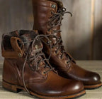 GEORGINA | LACE-UP MID-CALF BOOTS