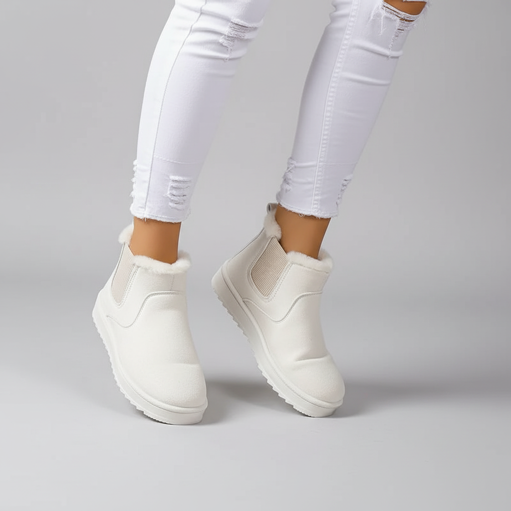 FENELLA | FAUX FUR LINED ANKLE BOOTS