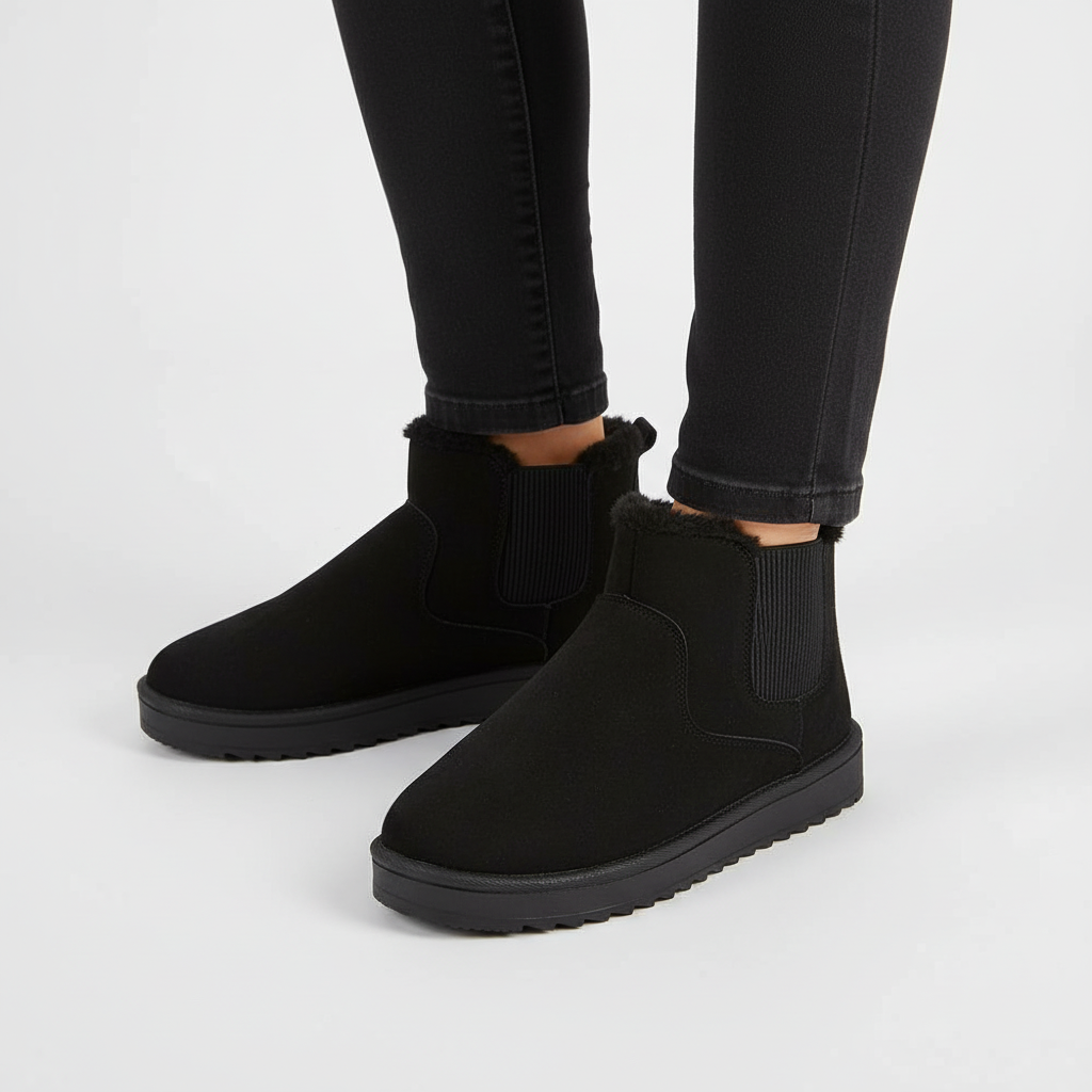 FENELLA | FAUX FUR LINED ANKLE BOOTS