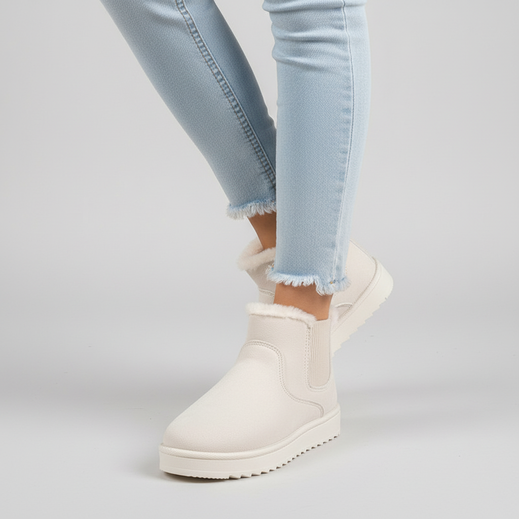 FENELLA | FAUX FUR LINED ANKLE BOOTS