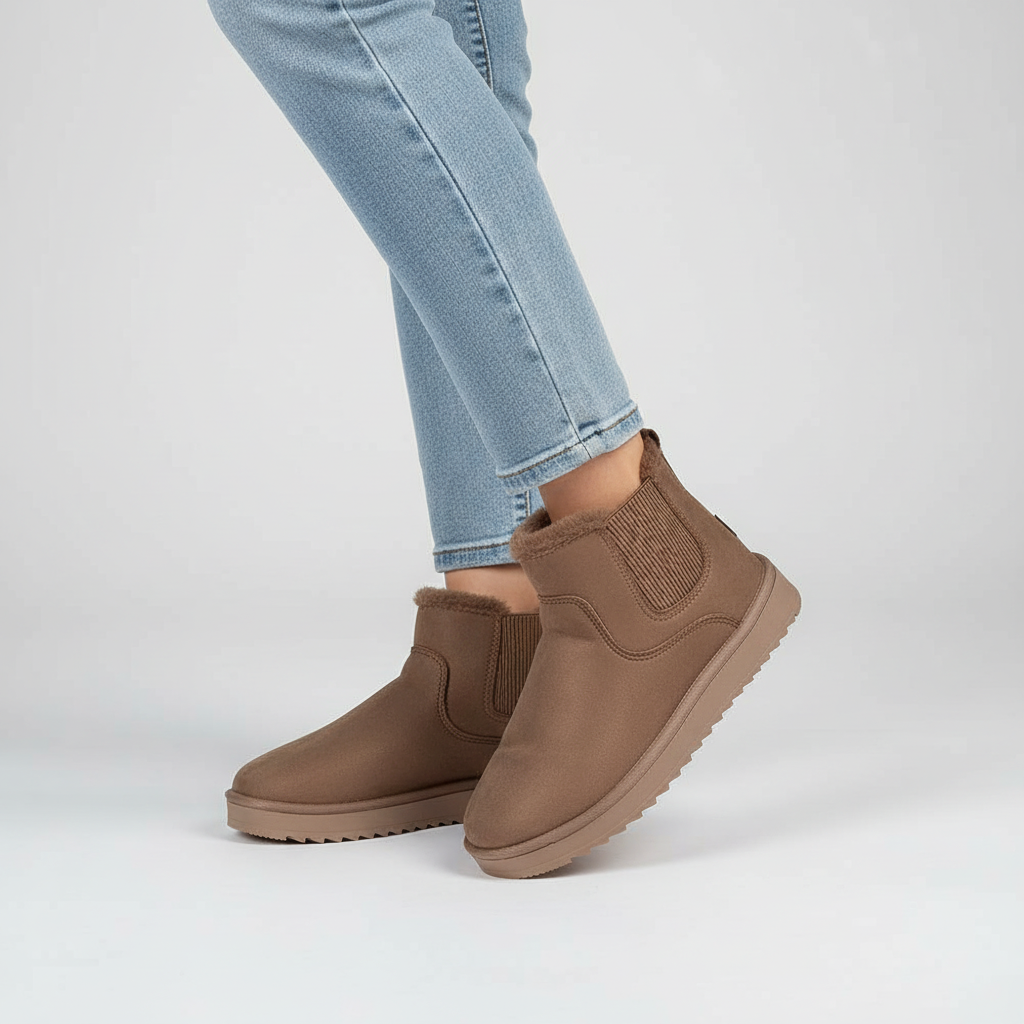 FENELLA | FAUX FUR LINED ANKLE BOOTS