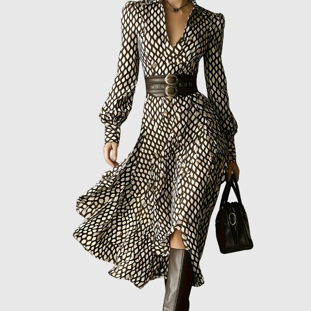Zoe | Diamond Print Dress