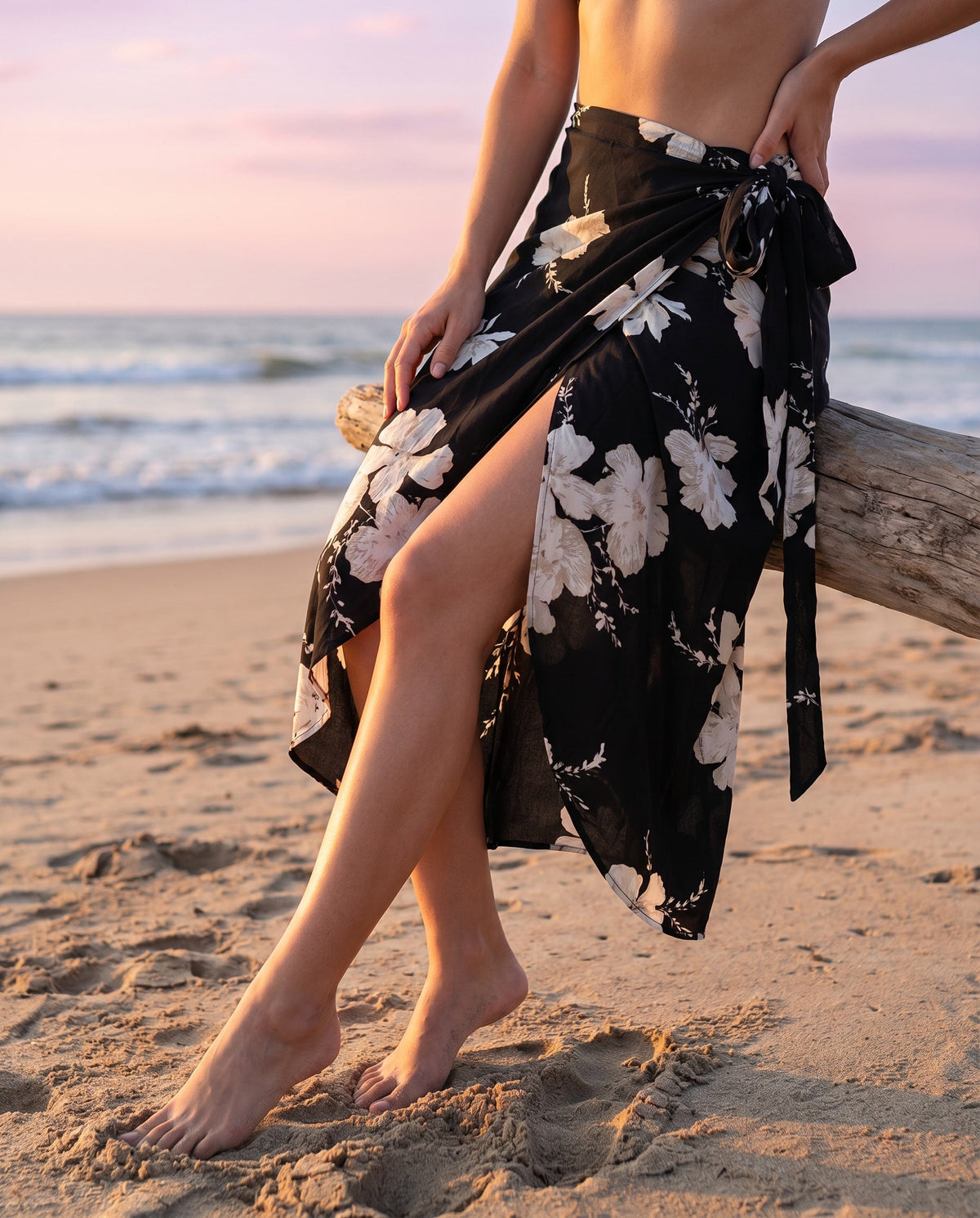 Wrap Skirt | Botanical Print & Maxi Length