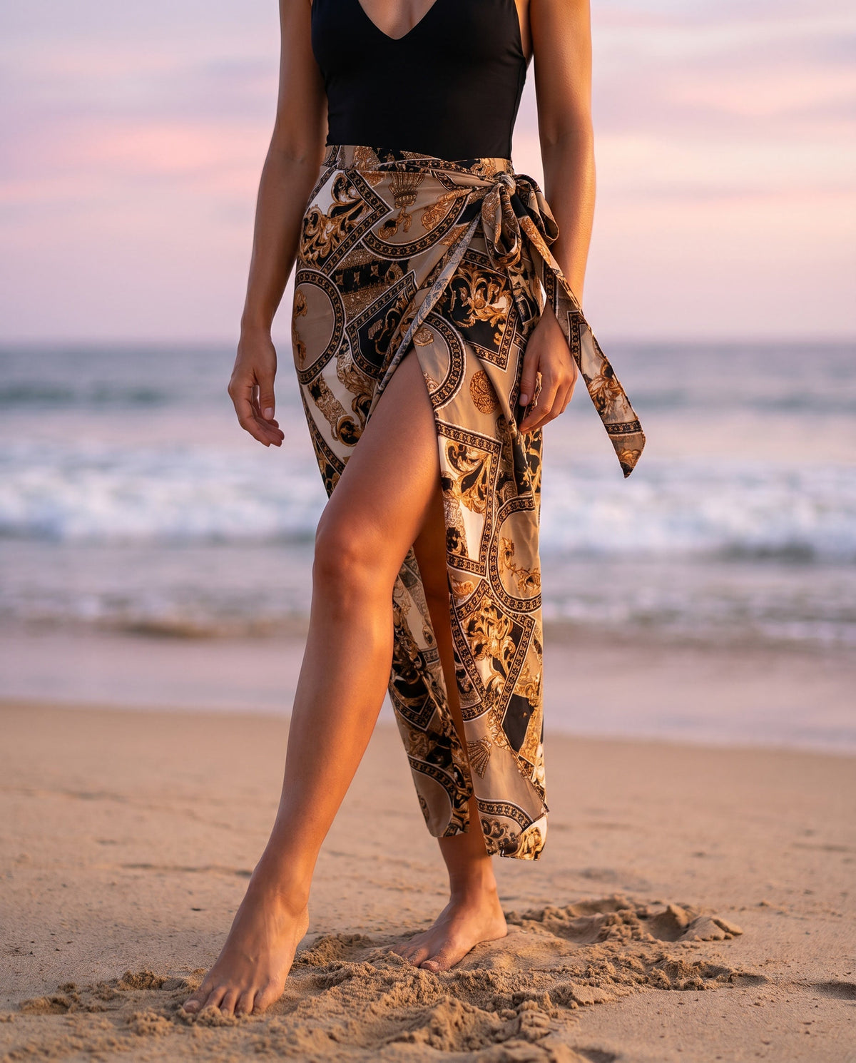 Wrap Skirt | Botanical Print & Maxi Length
