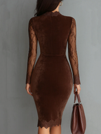 Rosamund | Elegant Velvet Dress