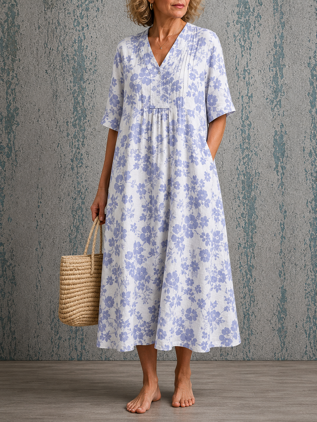 Janice | Half Sleeve Dress