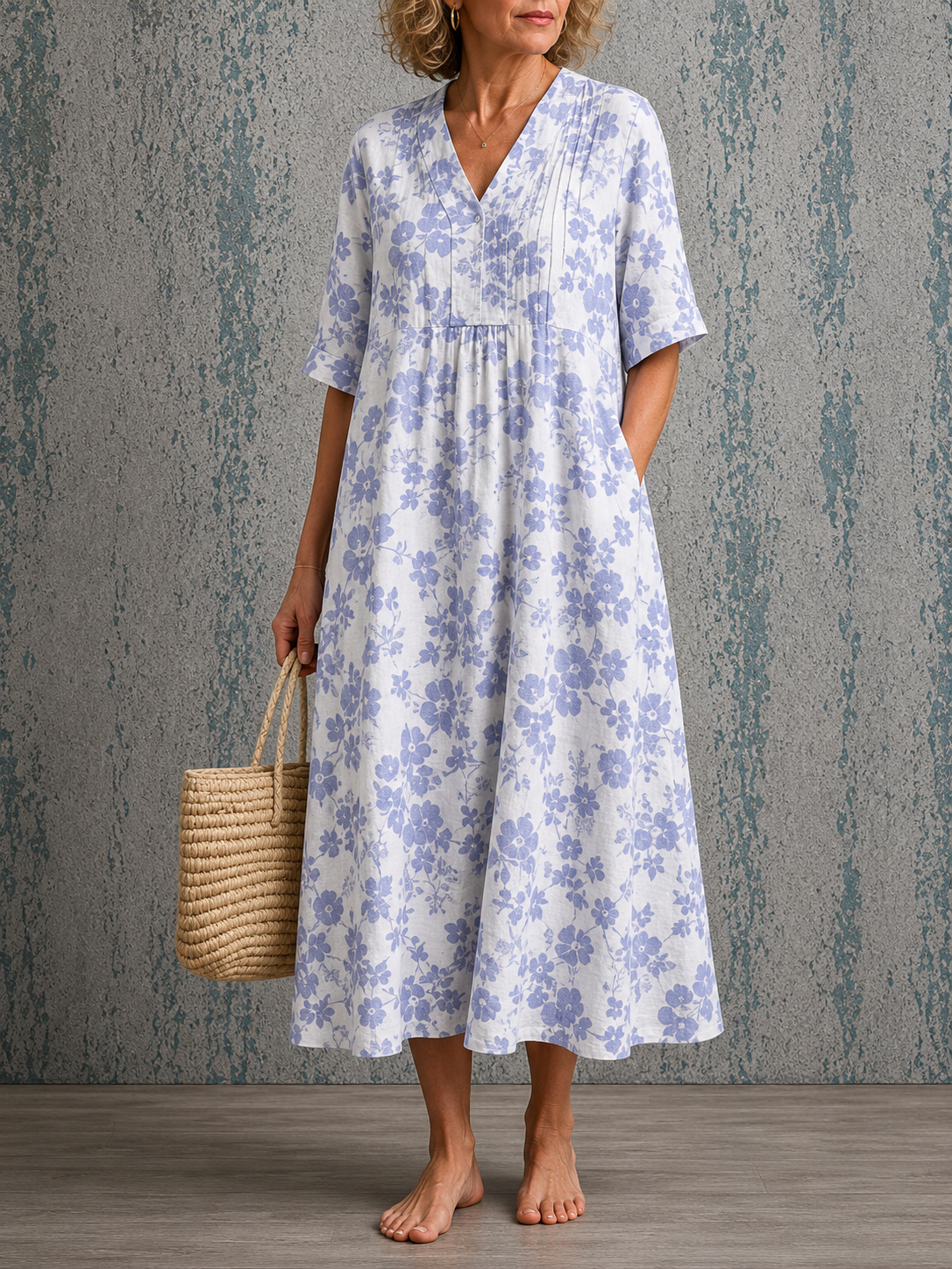 Janice | Half Sleeve Dress