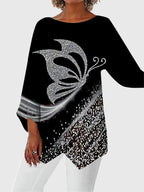 Alayah | Elegant Crew Neck Top