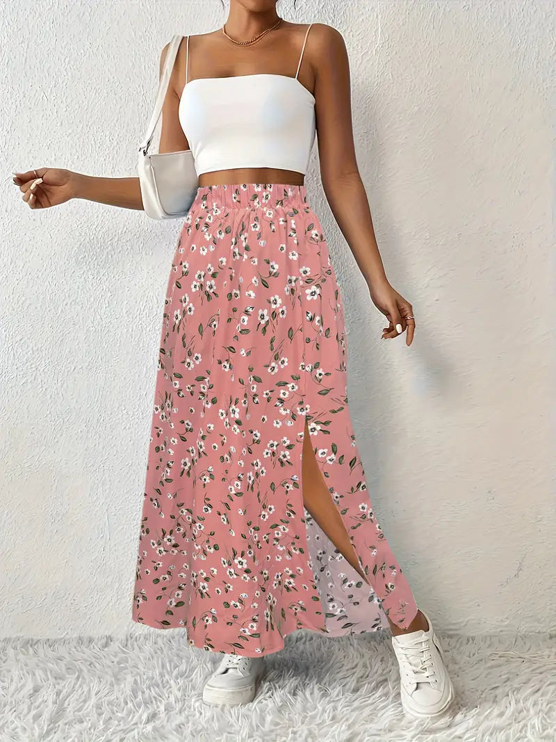 Paige | Floral Print Maxi Skirt