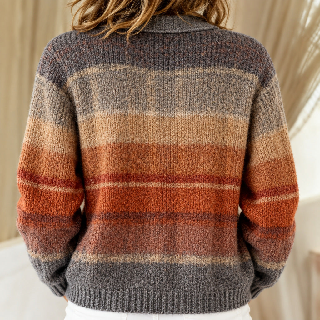 Edith | Ombre knitted jacket for Autumn