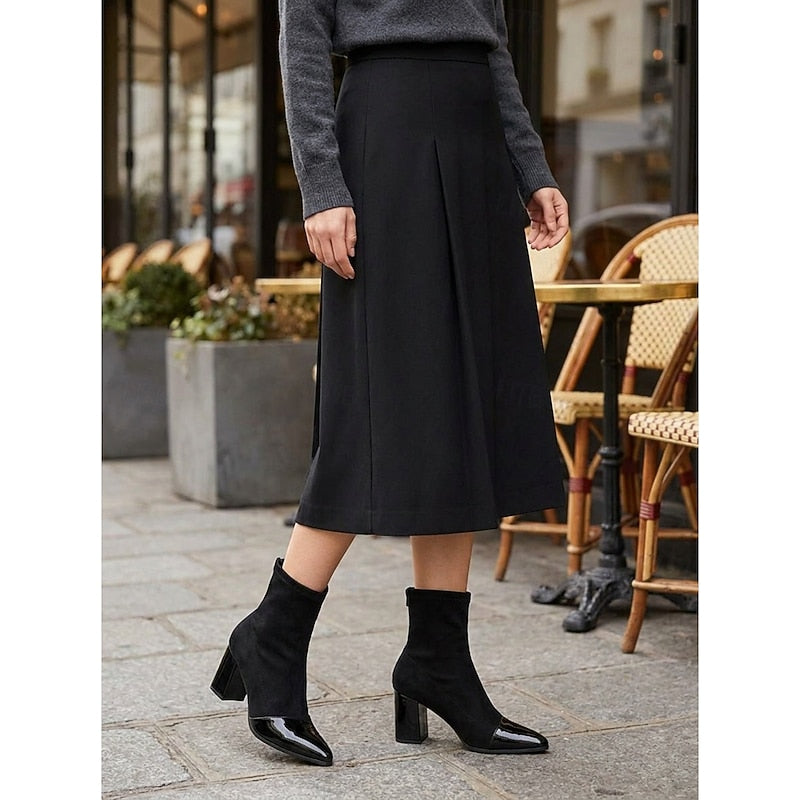 NANCY | CAP-TOE SOCK BOOTS