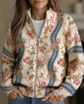 Camilla | Climbing Rose Zip-Up Cardigan