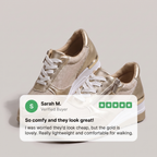 EFFIE | METALLIC ZIP TRAINERS