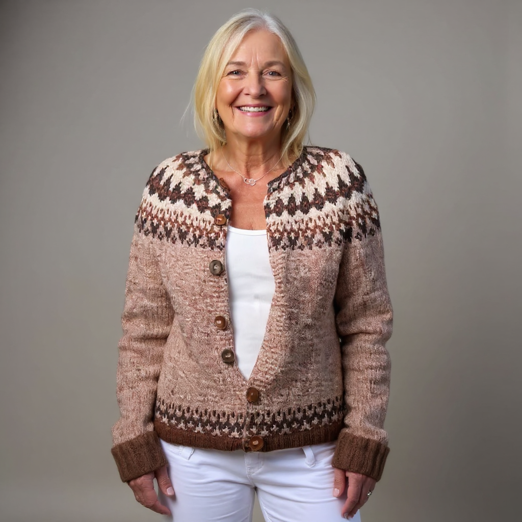 Iris | Dusty Pink Icelandic Cardigan