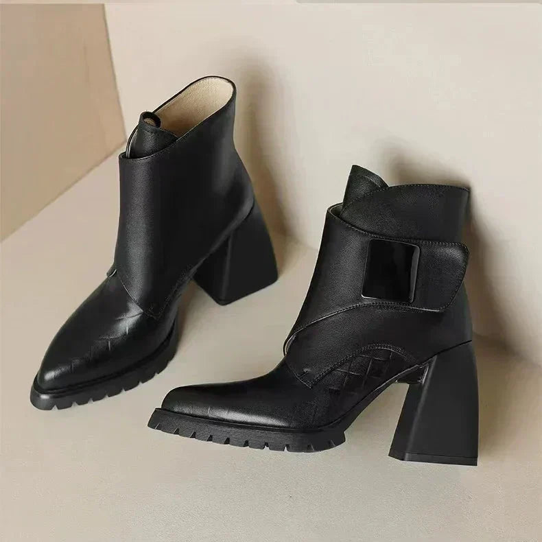 ELSPETH | STRAP ANKLE BOOTS