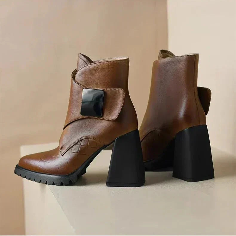 ELSPETH | STRAP ANKLE BOOTS