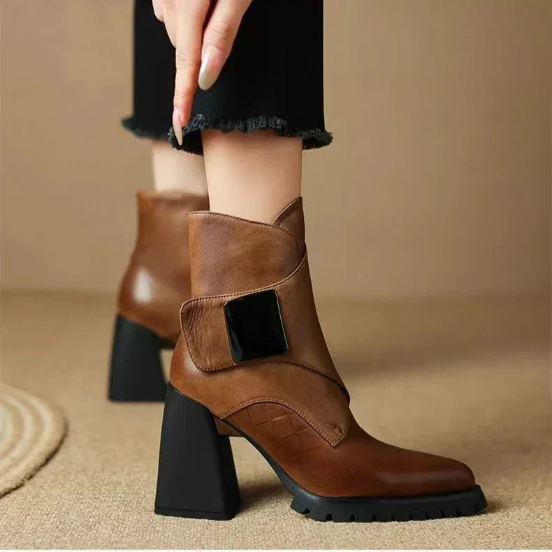 ELSPETH | STRAP ANKLE BOOTS