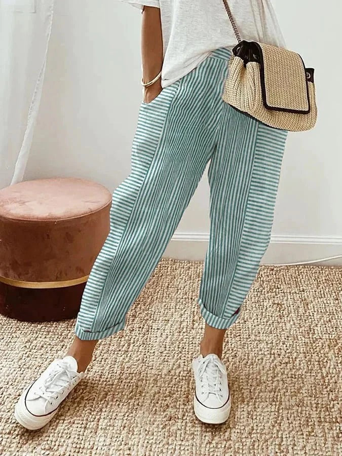 Lily | Striped Lily Trousers