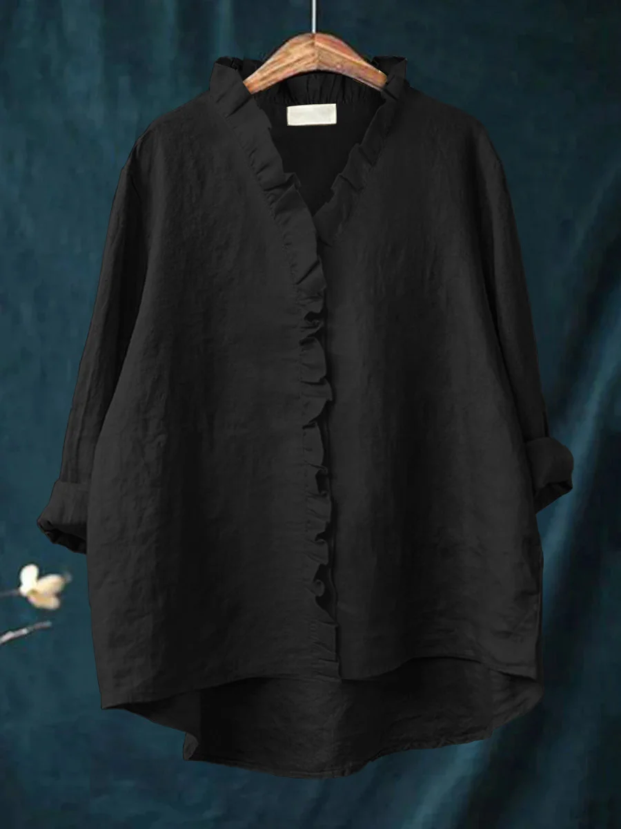 Maribel | Soft Ruffle Blouse - for Real Comfort
