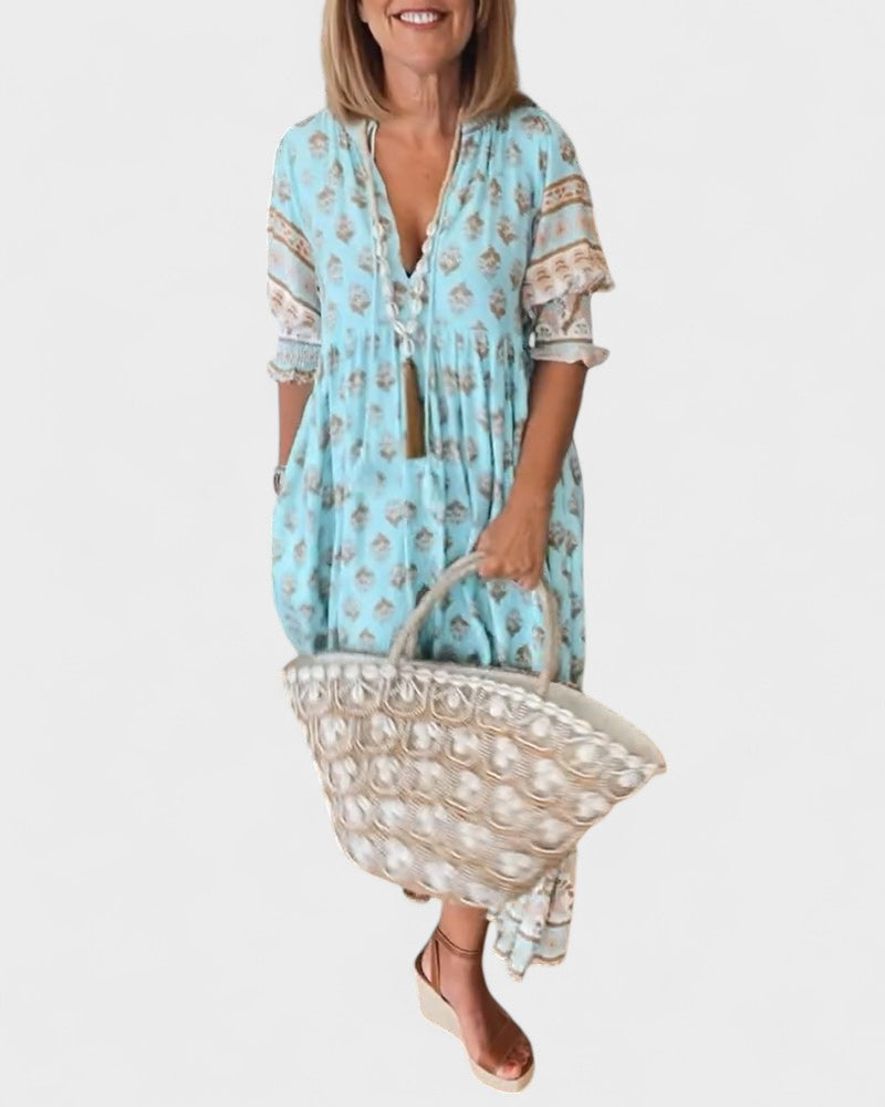 Lani | Boho Button Dress