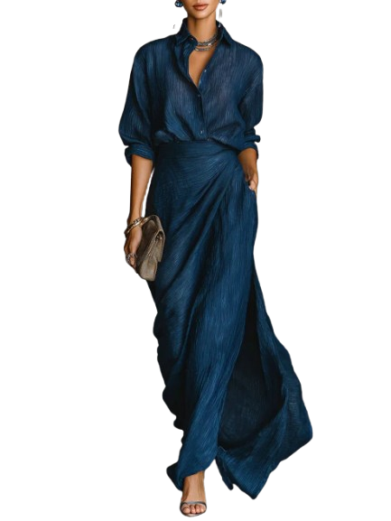 Francesca | Shirt and Long Skirt Set