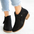CECILY | SIDE-ZIP ANKLE BOOTS
