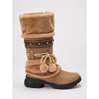 HILARY | FAUX FUR CUFF WINTER BOOTS