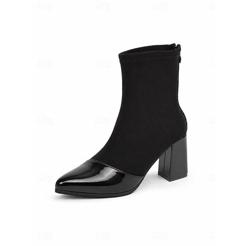 NANCY | CAP-TOE SOCK BOOTS