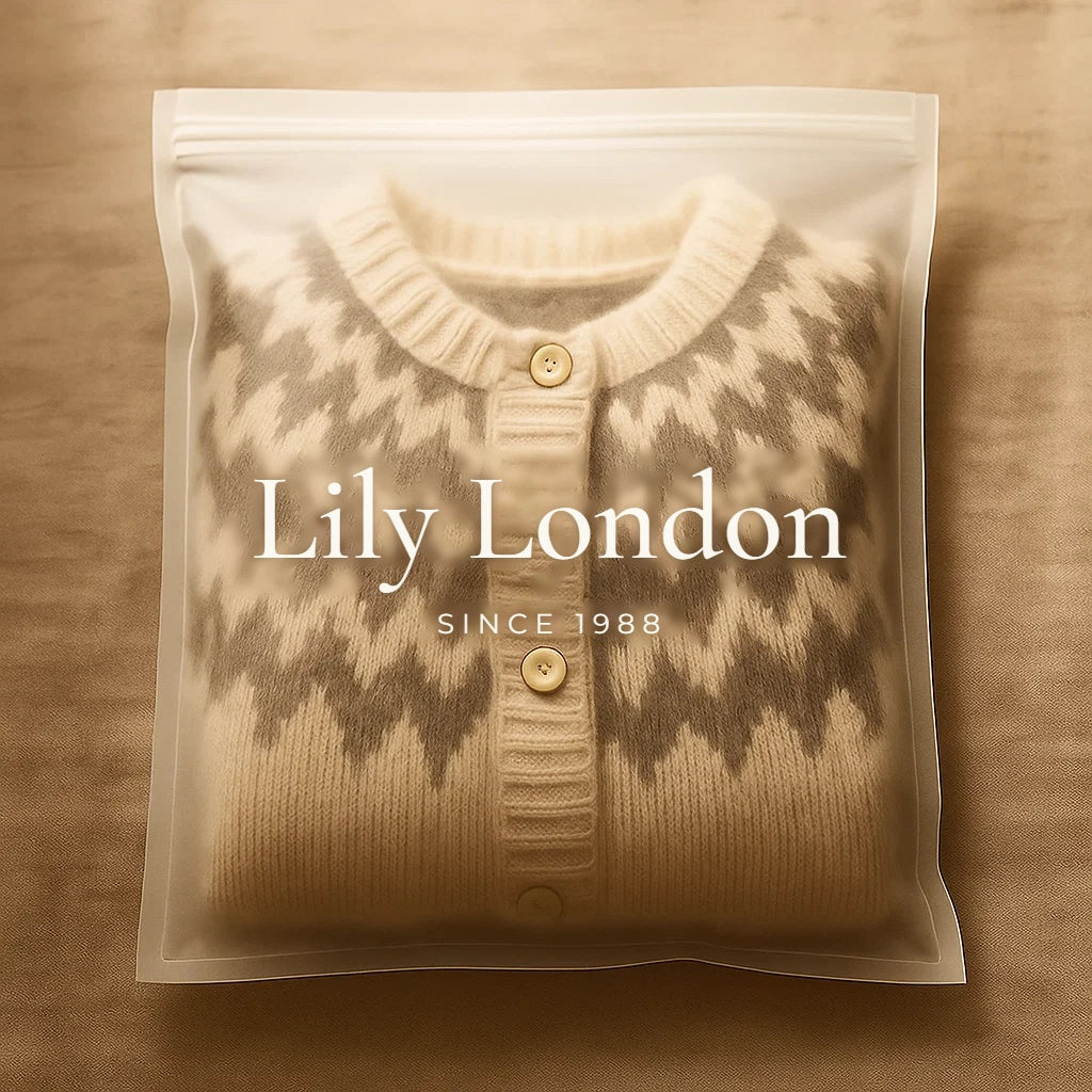Tessa | Brown Striped Knitted Cardigan