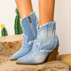 ROWENA | PANELLED ANKLE BOOTS