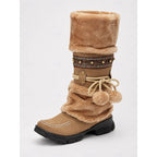 HILARY | FAUX FUR CUFF WINTER BOOTS