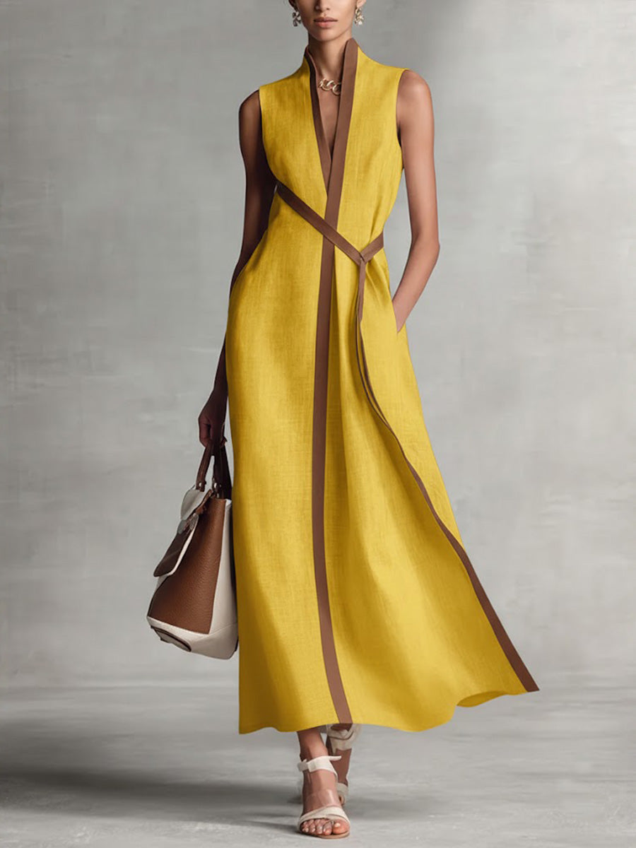 Harper | Sleeveless Wrap Maxi Dress