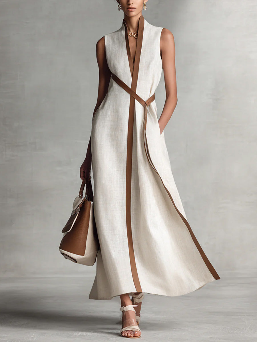 Harper | Sleeveless Wrap Maxi Dress