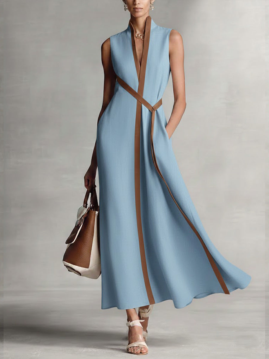 Harper | Sleeveless Wrap Maxi Dress