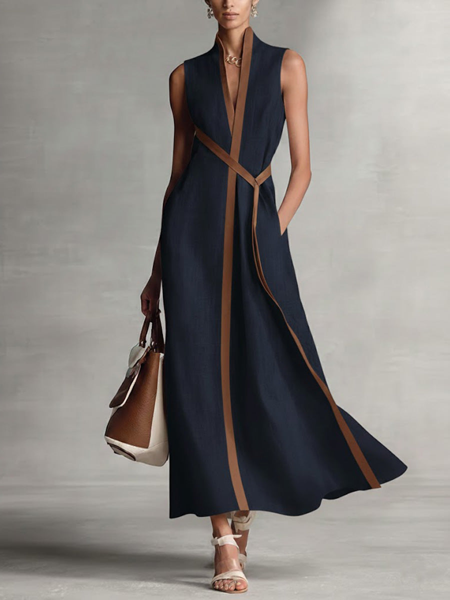 Harper | Sleeveless Wrap Maxi Dress